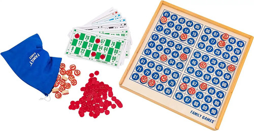 Gioco tombola bingo legno - bingo,