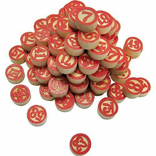 Numeri legno per tombola - legno,